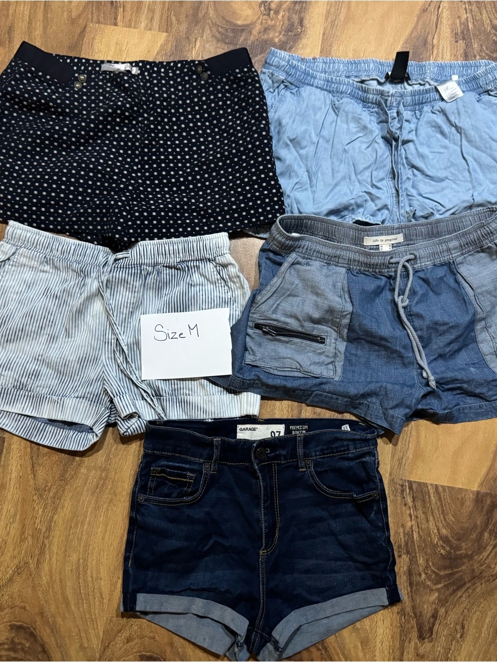 Mixed Women's Shorts Pack - Blue, Light Blue, Navy, Denim